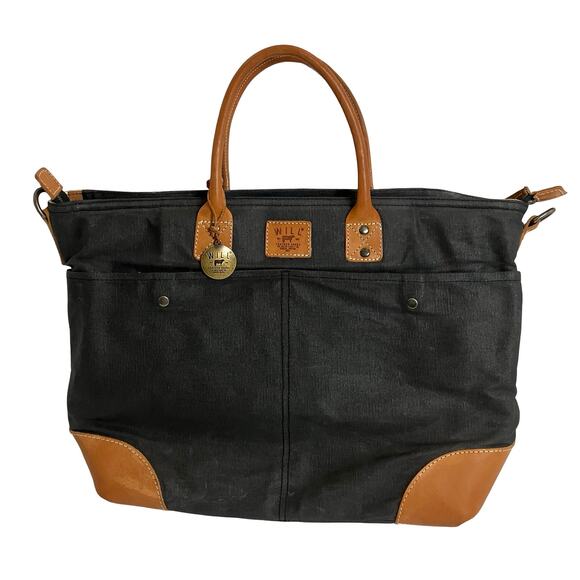 Will Leather Goods Original Utility Tote in Wax Coated Canvas and Leather - Picture 1 of 10